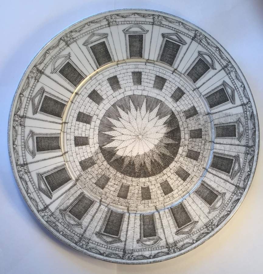 Cortili Dinner Plate by Piero Fornasetti-1