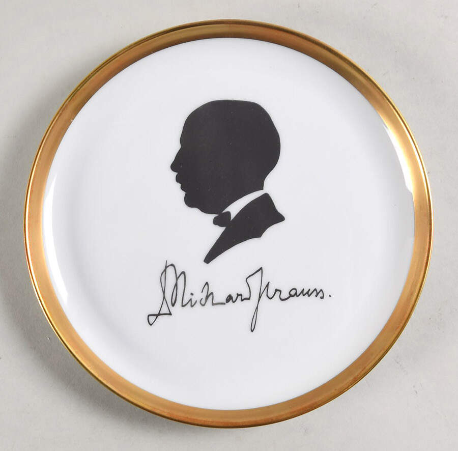 Classical Composers Dessert/Pie Plate by Furstenberg-1