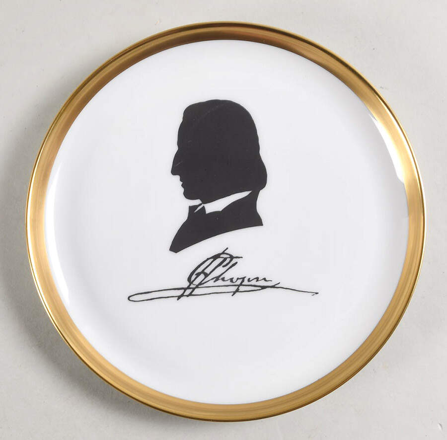 Classical Composers Dessert/Pie Plate by Furstenberg-1