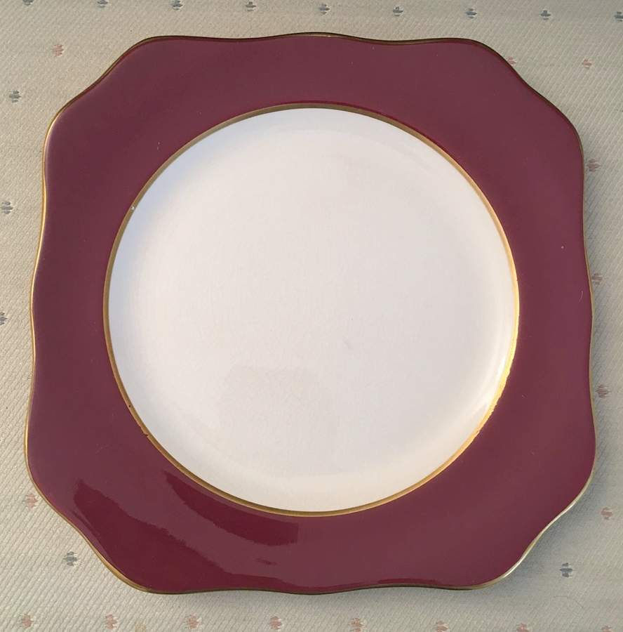 5970 Maroon Dessert/Pie Plate by Fondeville-1