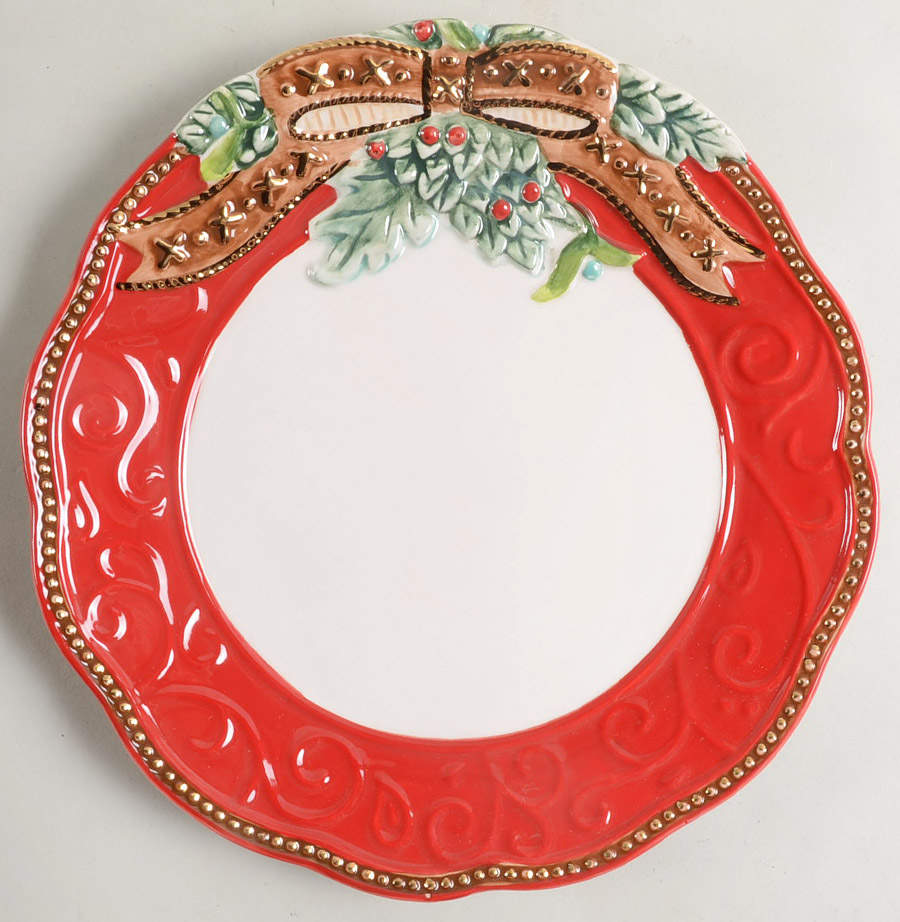 Yuletide Holiday Salad Plate by Fitz & Floyd-1