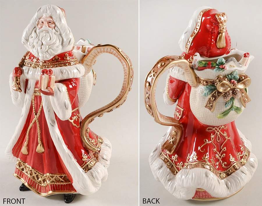 Yuletide Holiday Figural Pitcher by Fitz & Floyd-1