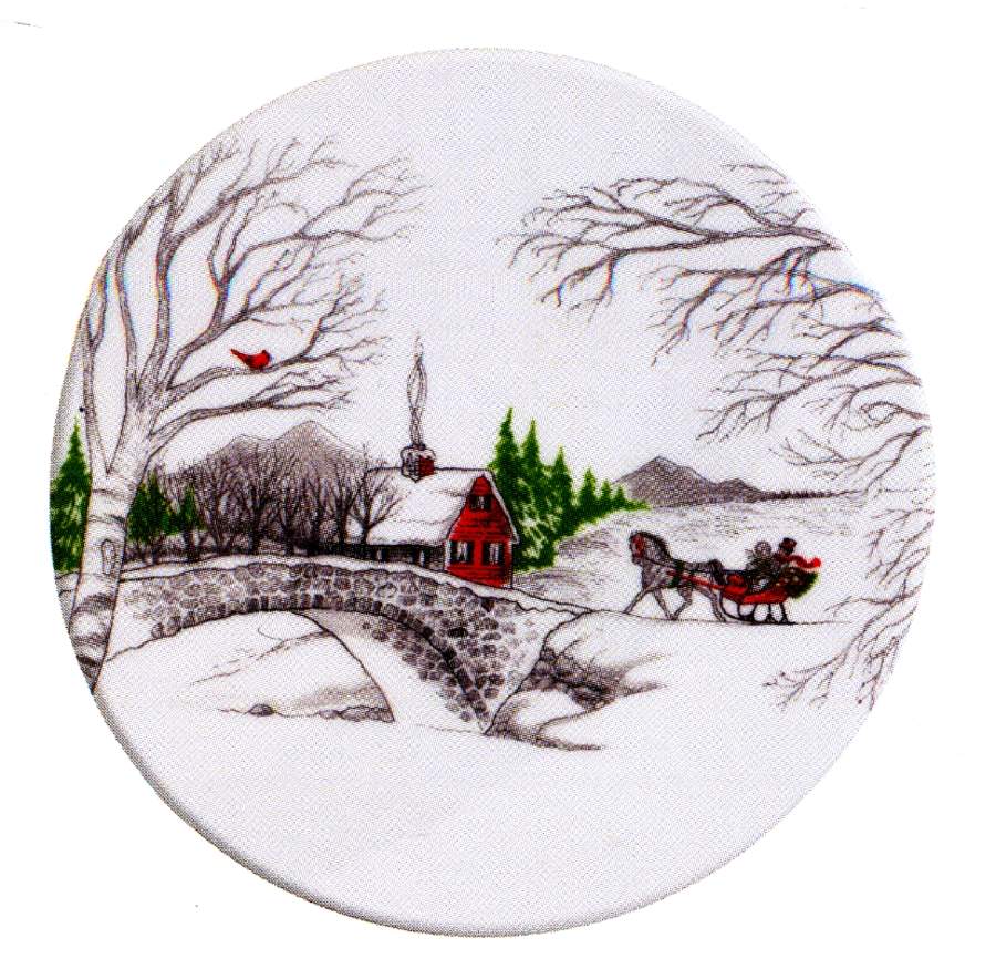 Vintage Holiday Trivet by Fitz and Floyd-1
