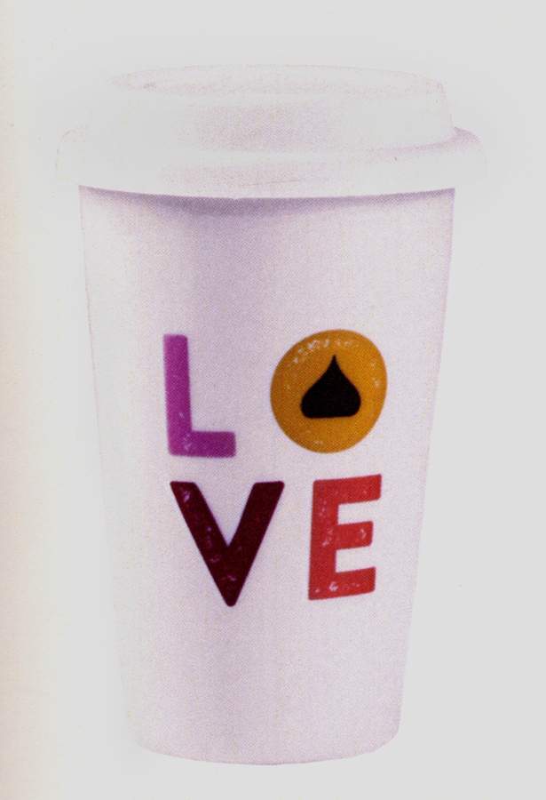 Hugs and Kisses Travel Tumbler & Silicone/Plastic Lid by Fitz & Floyd-1