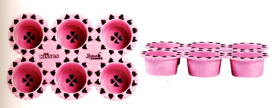Quilted Kisses Muffin Pan (Holds 6 Muffins) by Fitz & Floyd-1