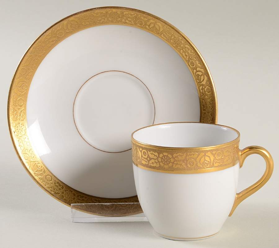 FRF15 Flat Demitasse Cup & Saucer Set by Fraunfelter-1