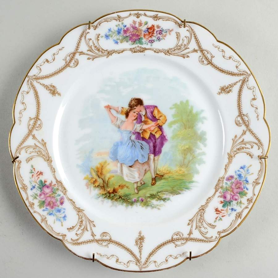 SPF59 Dinner Plate by Sevres Porcelain (France)-1