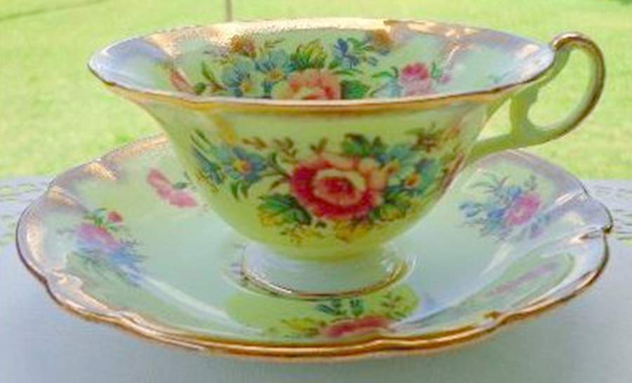 FOL80 Footed Cup & Saucer Set by Foley-1