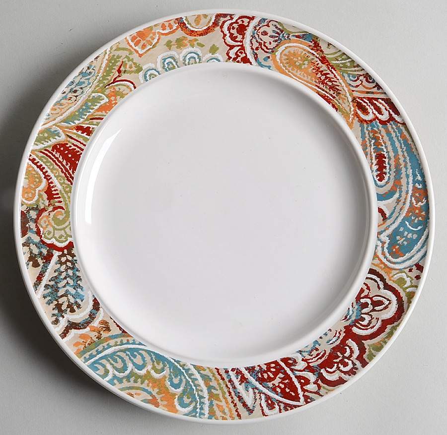 Paisley Salad Plate by Food Network-1
