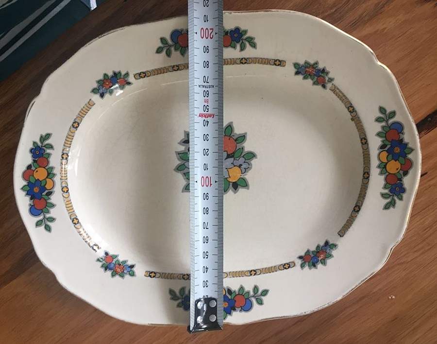 1900D 12" Oval Serving Platter by Furnivals-1