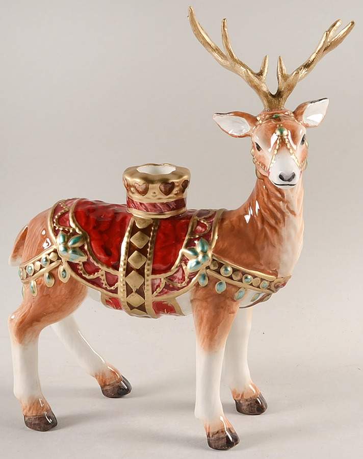 Renaissance Holiday Figural Candlestick by Fitz & Floyd-1