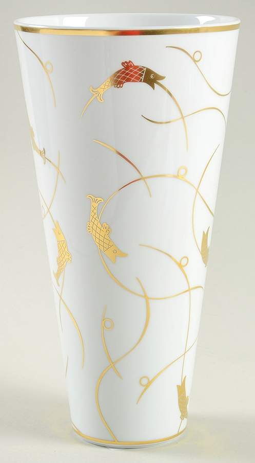 Fer Forge Poisson 11" Vase by Furstenberg-1