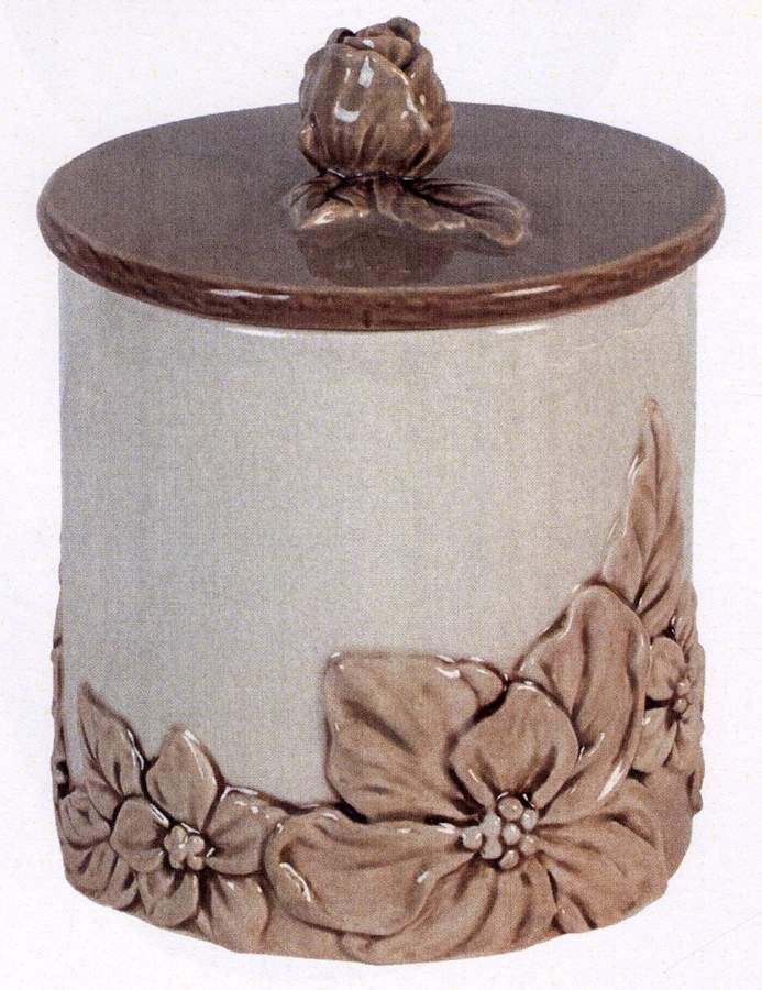 Meadow Blooms Butter Crock & Lid by Fitz and Floyd-1