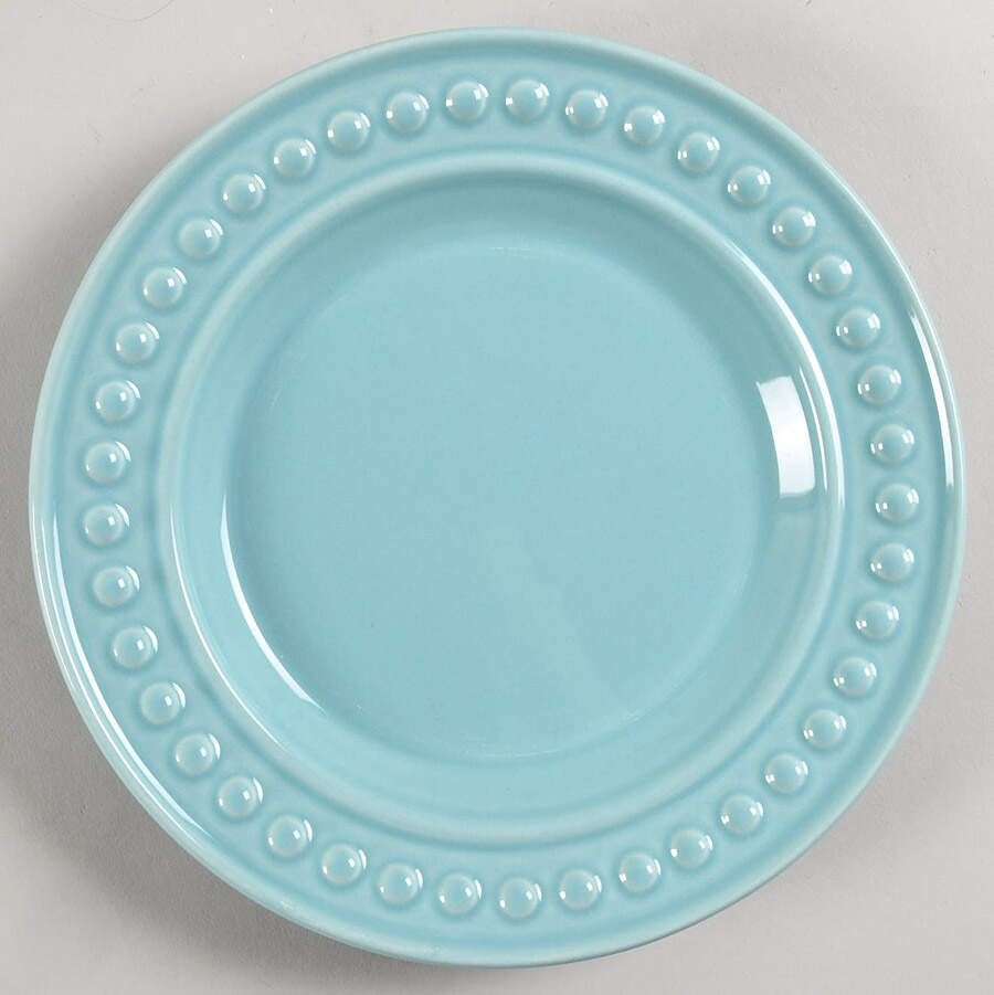 Delmar Turquoise Salad Plate by Fapor (Portugal)-1