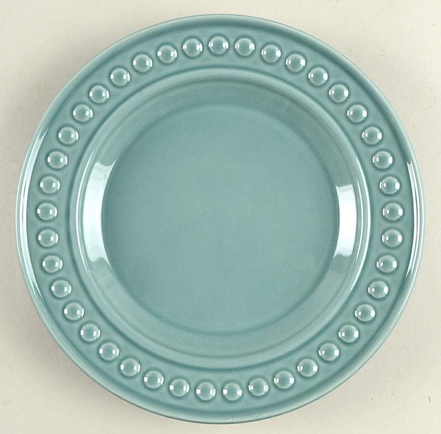 Delmar Teal Salad Plate by Fapor (Portugal)-1