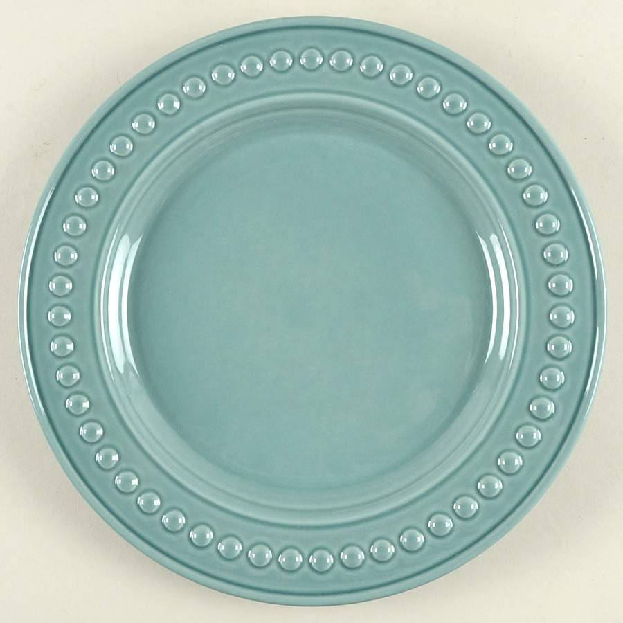 Delmar Teal Dinner Plate by Fapor (Portugal)-1