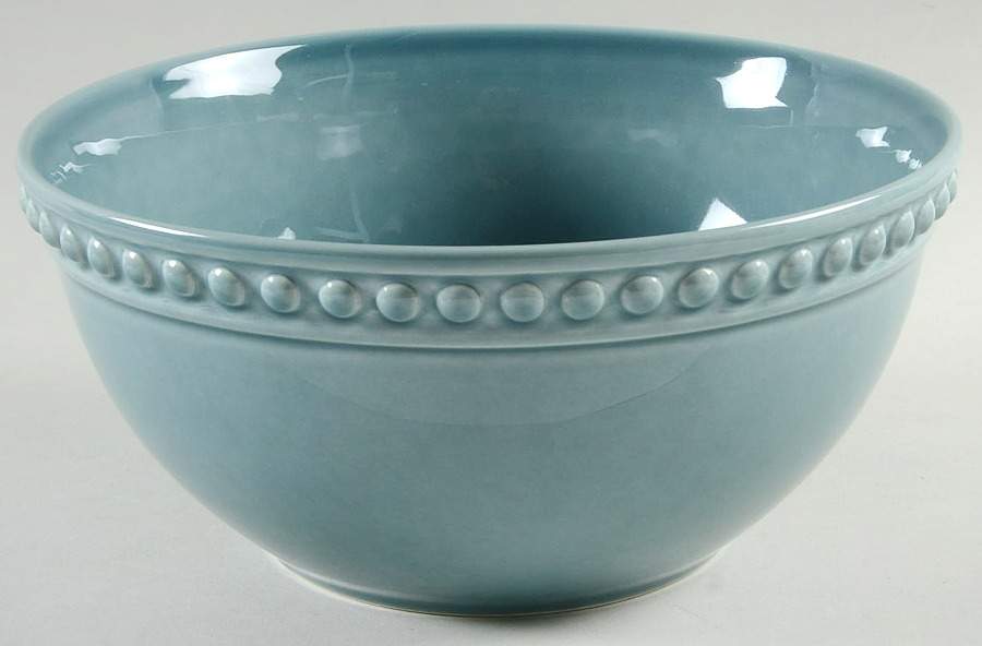 Delmar Teal 10" Round Serving Bowl by Fapor (Portugal)-1