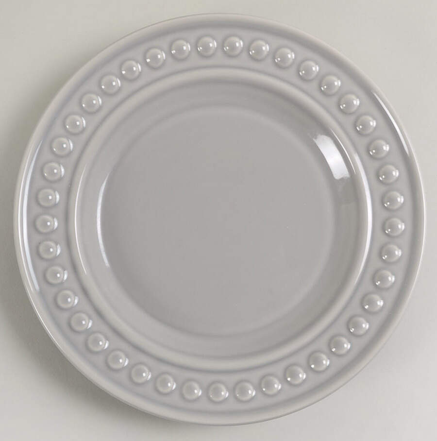 Delmar Gray Salad Plate by Fapor (Portugal)-1