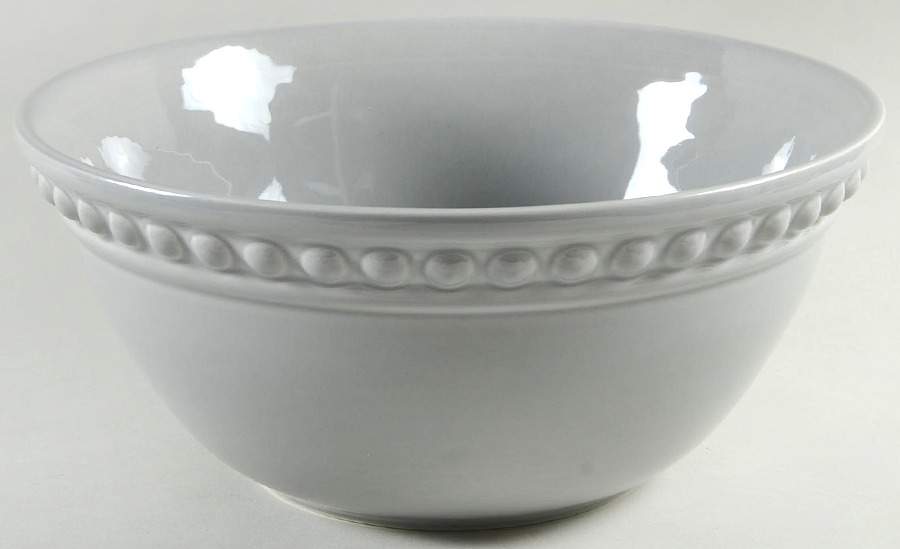 Delmar Gray 12" Large Salad Serving Bowl by Fapor (Portugal)-1