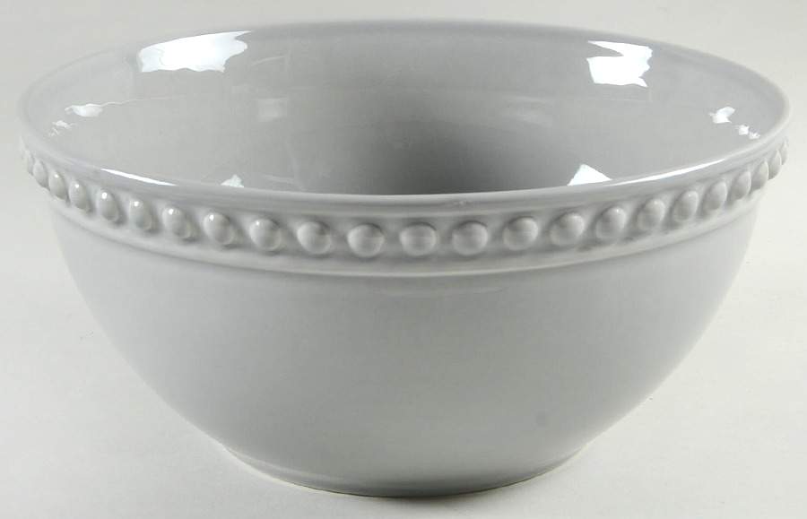 Delmar Gray 10" Large Salad Serving Bowl by Fapor (Portugal)-1