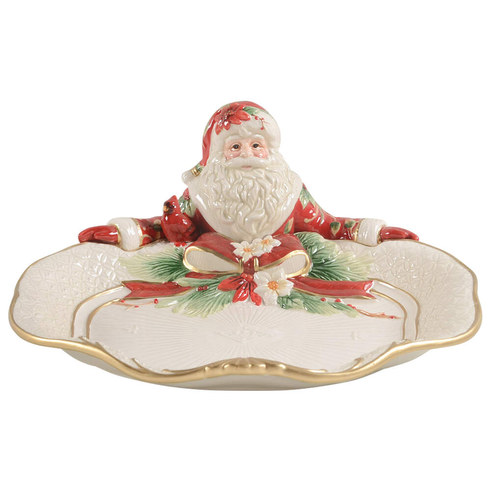 Cardinal Holiday Santa Server by Fitz and Floyd-1