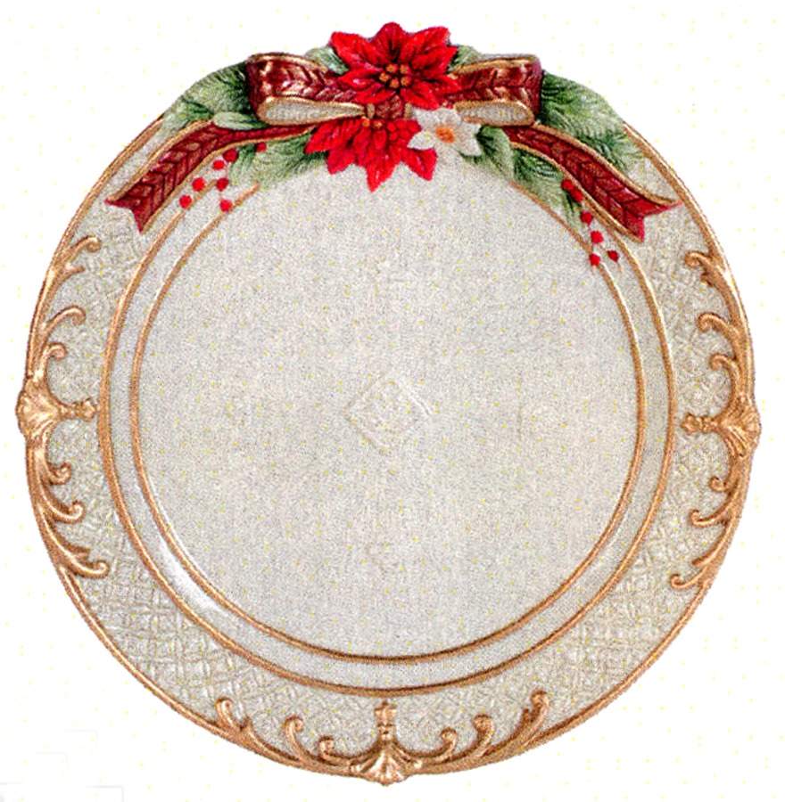 Cardinal Holiday Luncheon Plate by Fitz & Floyd-1