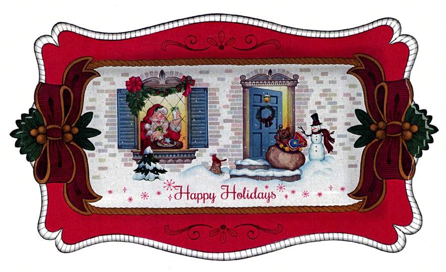 Welcome Santa Cookie Tray by Fitz & Floyd-1