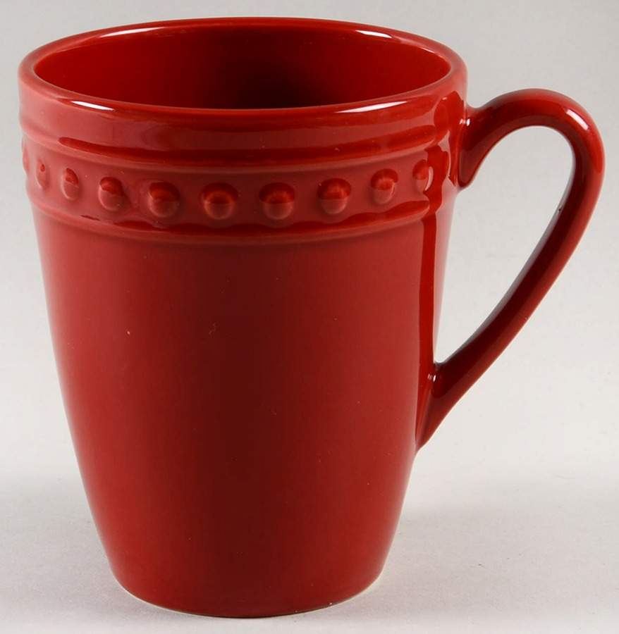 Delmar Red Mug by Fapor (Portugal)-1