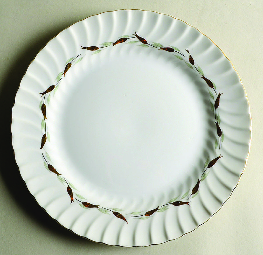 Golden Wheat Dinner Plate by Fine China of Japan-1