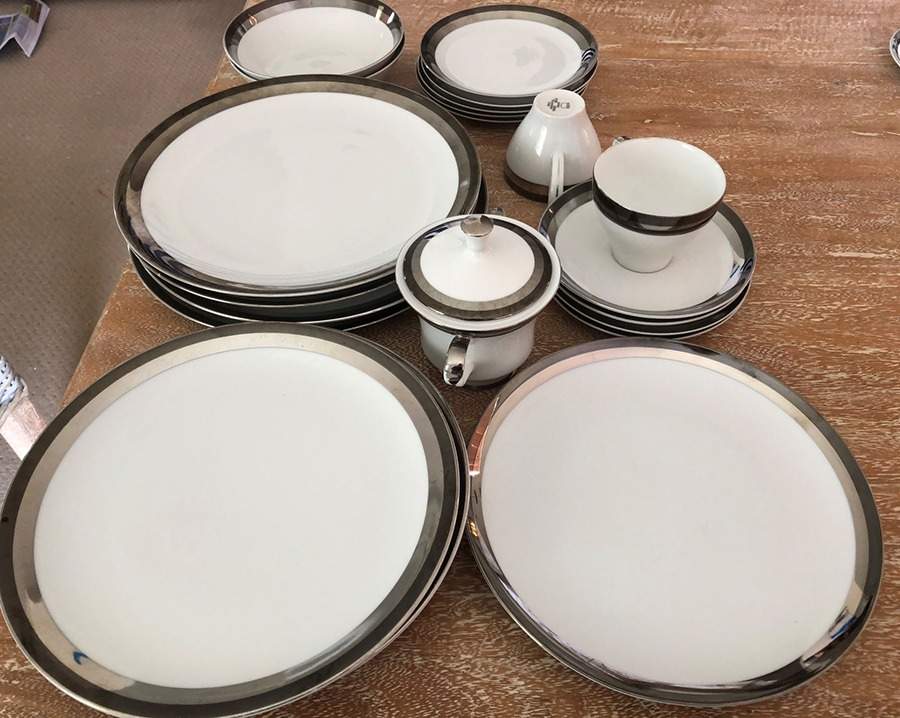 Platinum Dinner Plate by Fine China of Japan-1