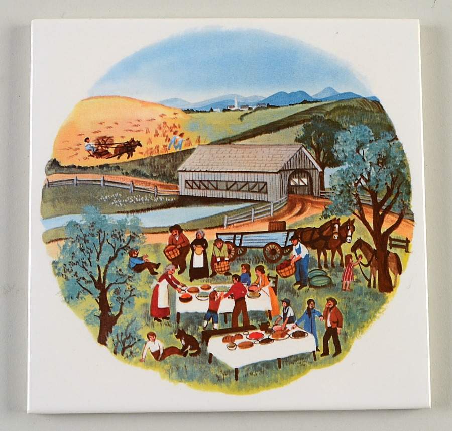 Four Seasons Tea Tile by Franciscan-1