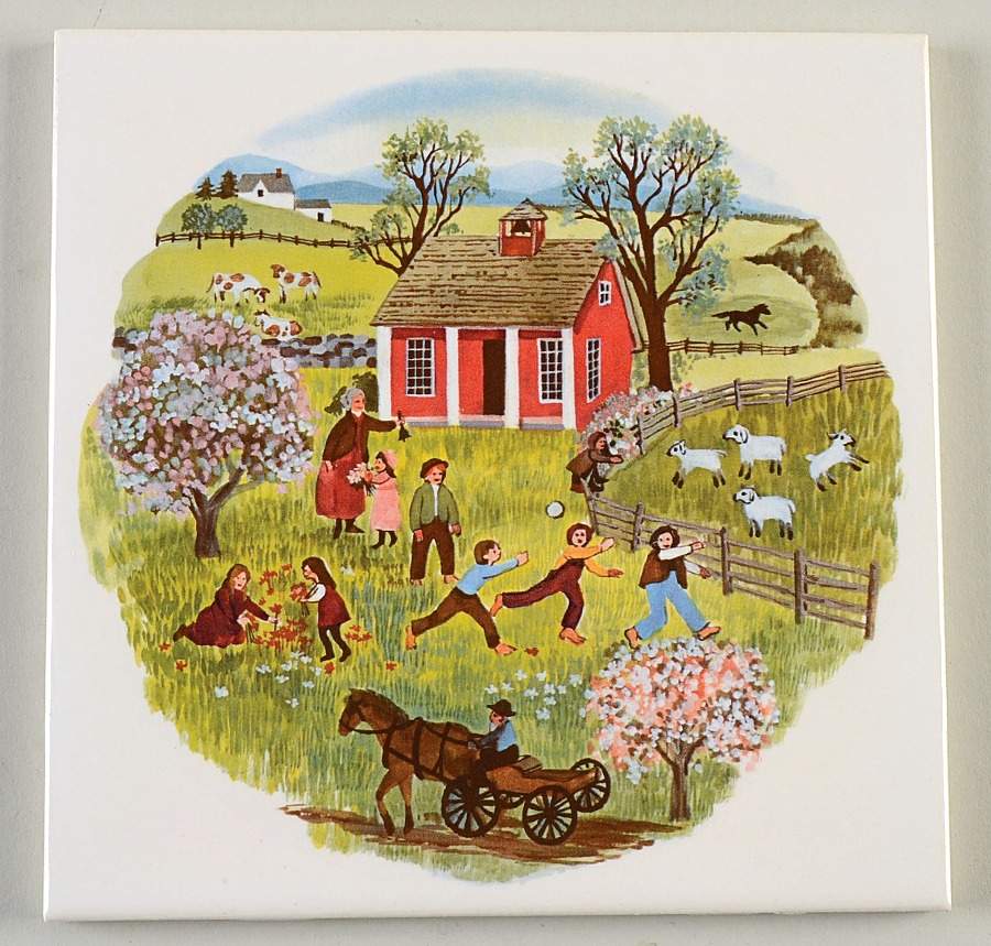 Four Seasons Tea Tile by Franciscan-1