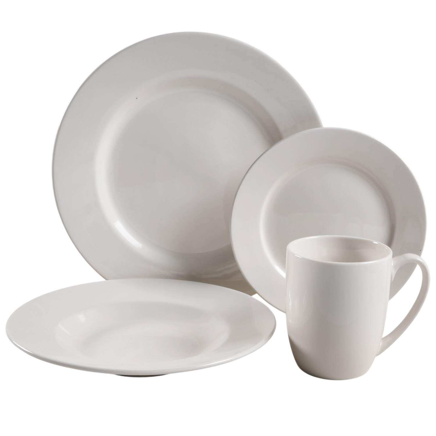 Broad Rim 4 Piece Place Setting by Food Network-1