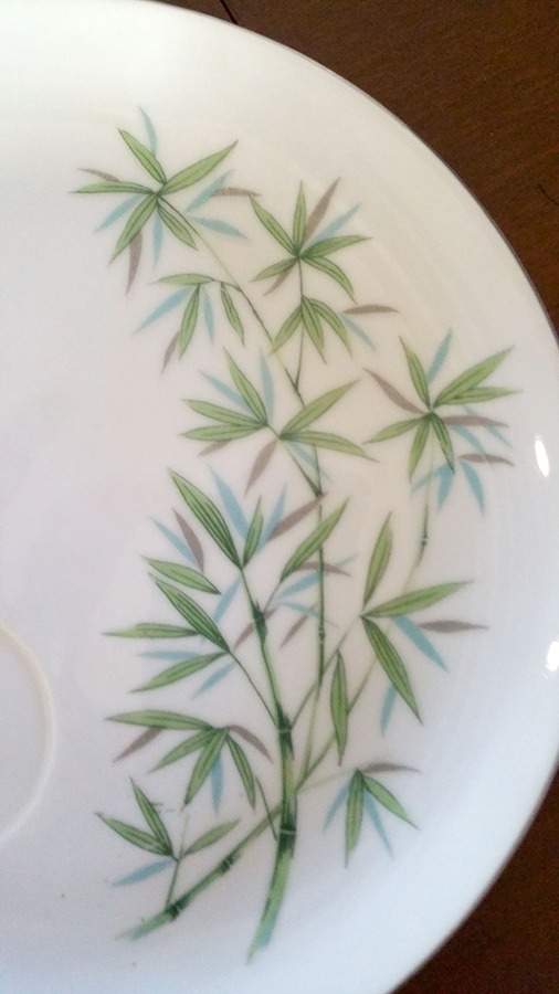Bamboo Snack Plate by Fine China of Japan-1