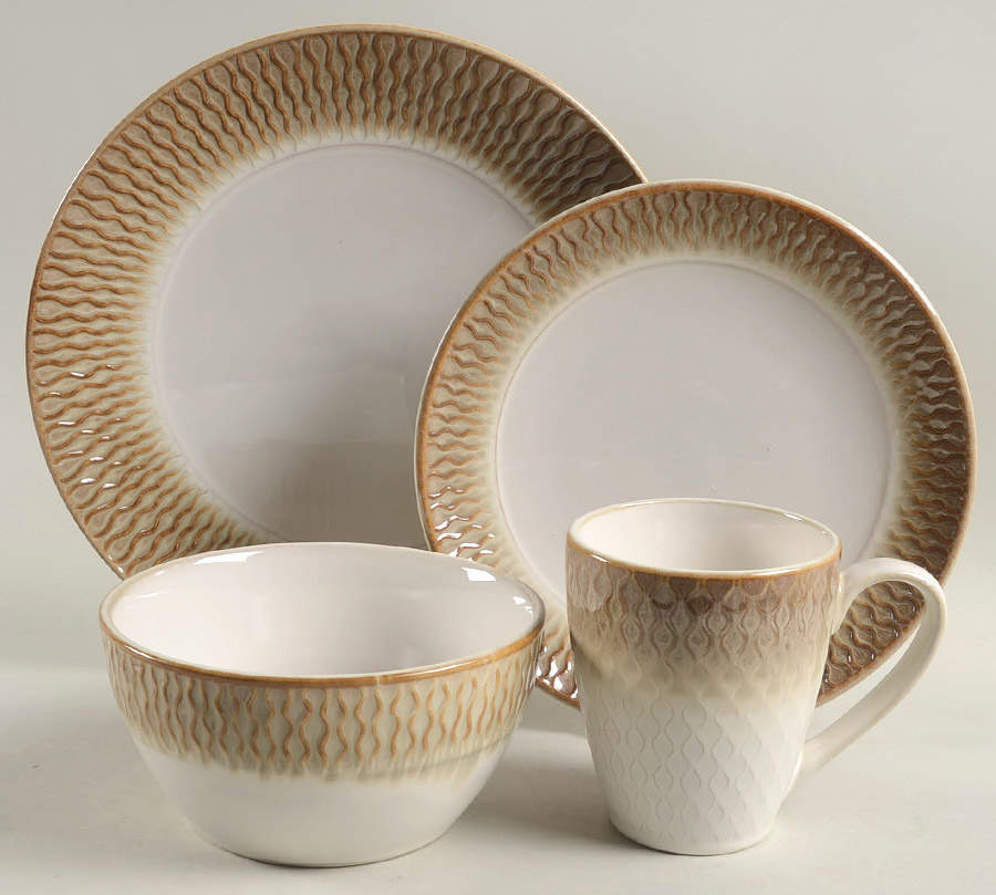 Burrata Honey 4 Piece Place Setting by Food Network-1