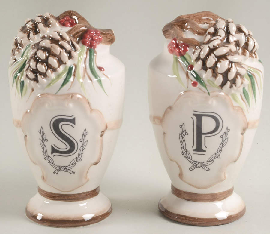 Forest Frost Salt & Pepper Set by Fitz & Floyd-1
