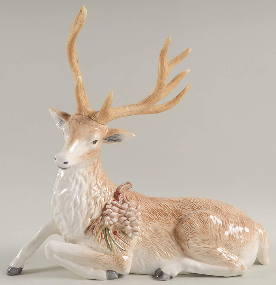 Forest Frost Deer Figurine by Fitz & Floyd-1