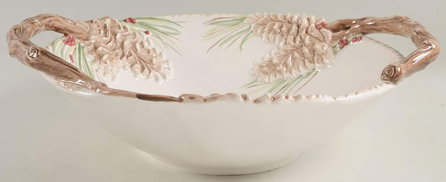 Forest Frost Centerpiece/Console Bowl by Fitz & Floyd-1