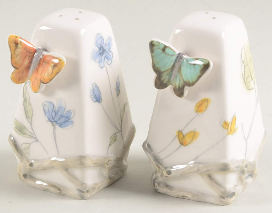 Butterfly Fields Salt & Pepper Set by Fitz & Floyd-1