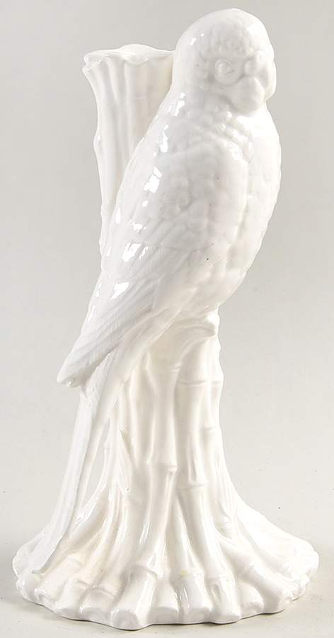 Parrot (White) 8" Tall Candlestick by Fitz & Floyd-1