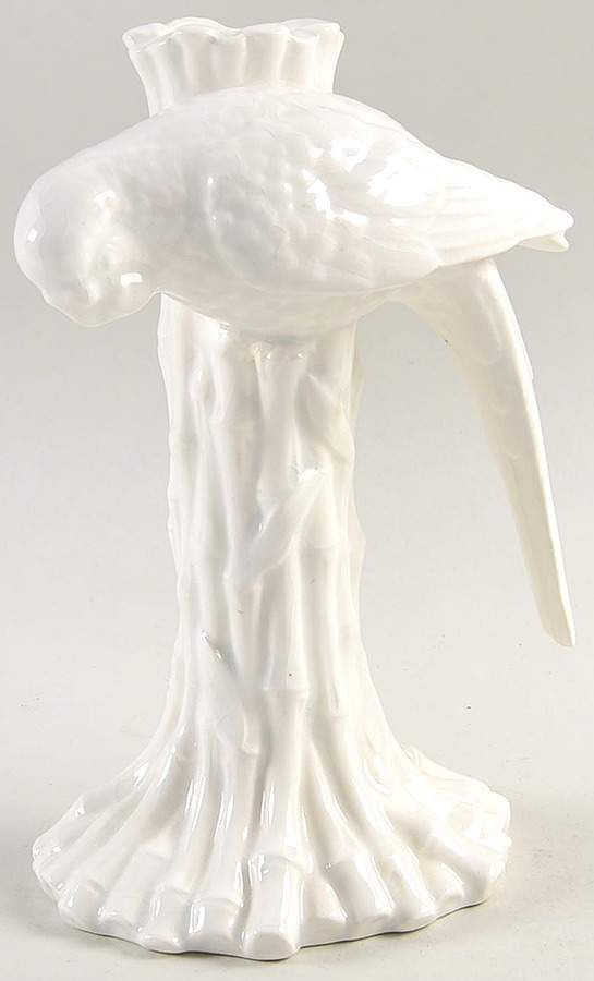 Parrot (White) 8" Tall Candlestick by Fitz & Floyd-1