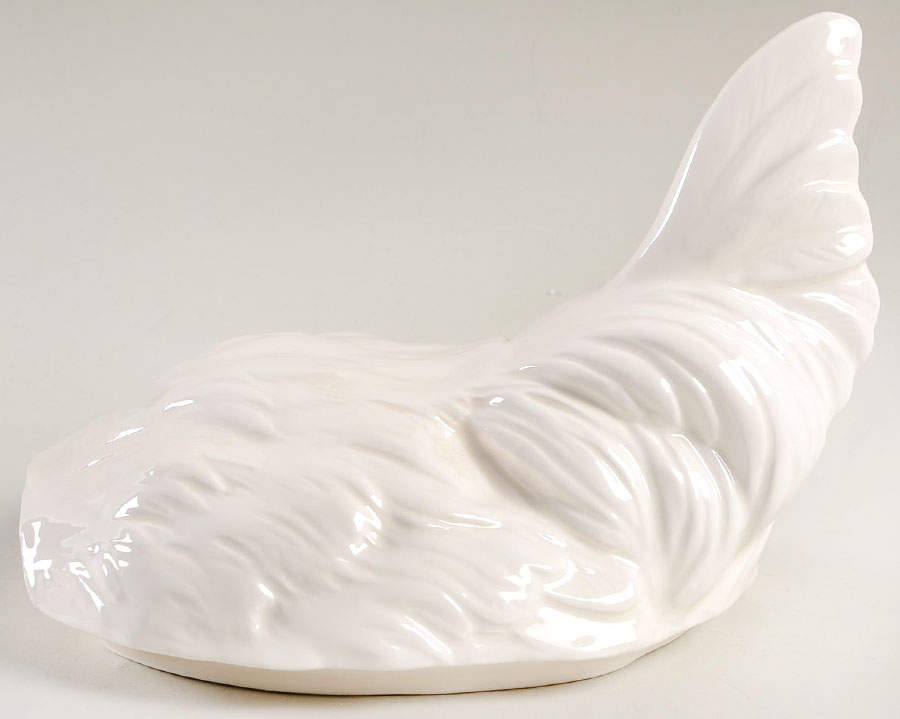 Chicken White Lid for Gravy Boat by Fitz & Floyd-1