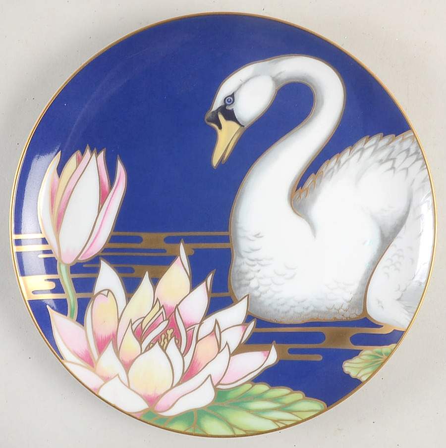 Swan Lake Salad Plate by Fitz & Floyd-1