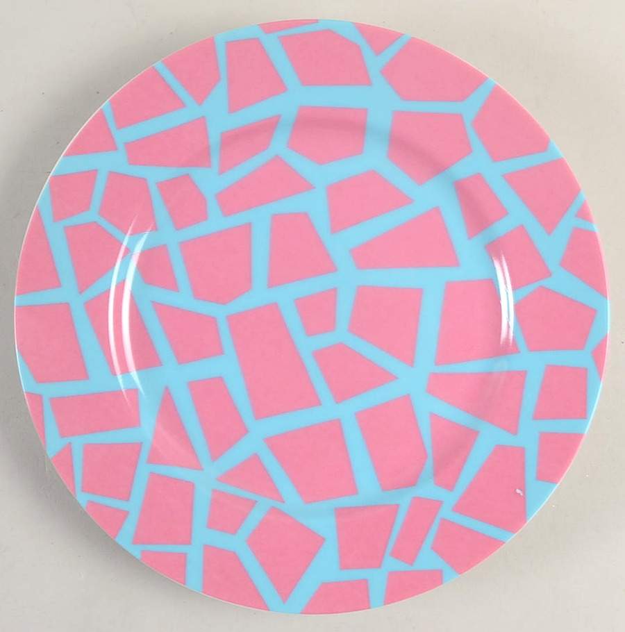 Terrazzo (Raspberry on Aqua) Salad Plate by Fitz & Floyd-1