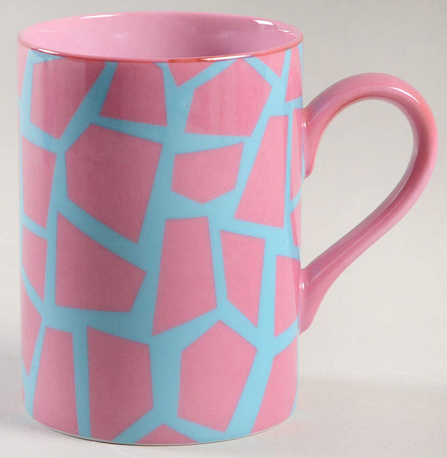Terrazzo (Raspberry on Aqua) Mug by Fitz & Floyd-1