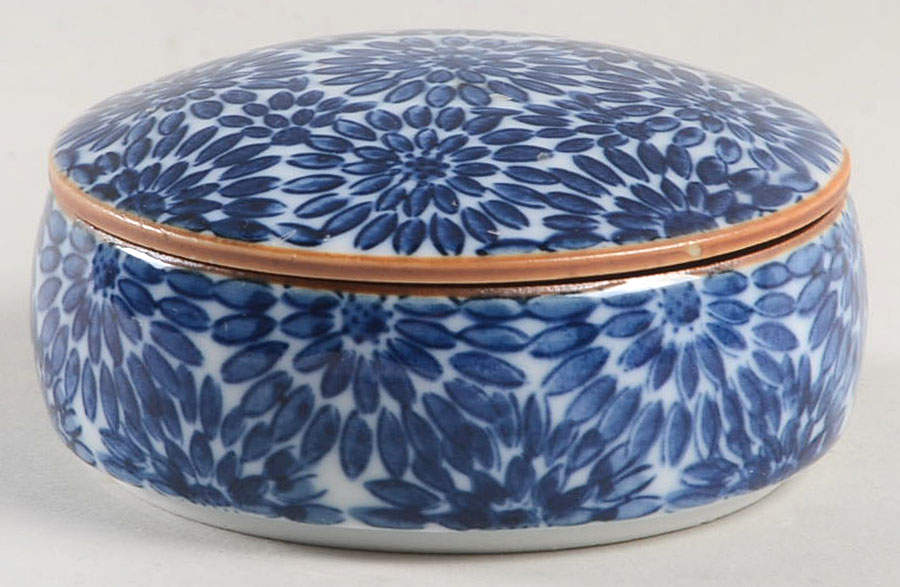 Chrysanthemum 3" Round Box & Lid by Fitz & Floyd-1