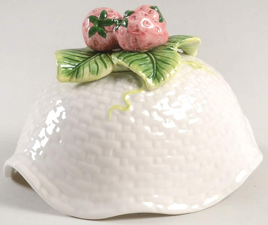 Strawberry Turtle Box Lid by Fitz & Floyd-1