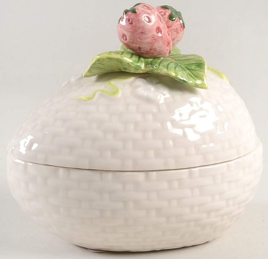 Strawberry 4" Egg Box & Lid by Fitz & Floyd-1