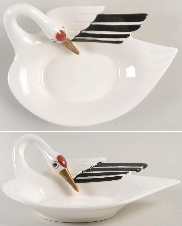 Imperial Crane Large Ashtray by Fitz & Floyd-1