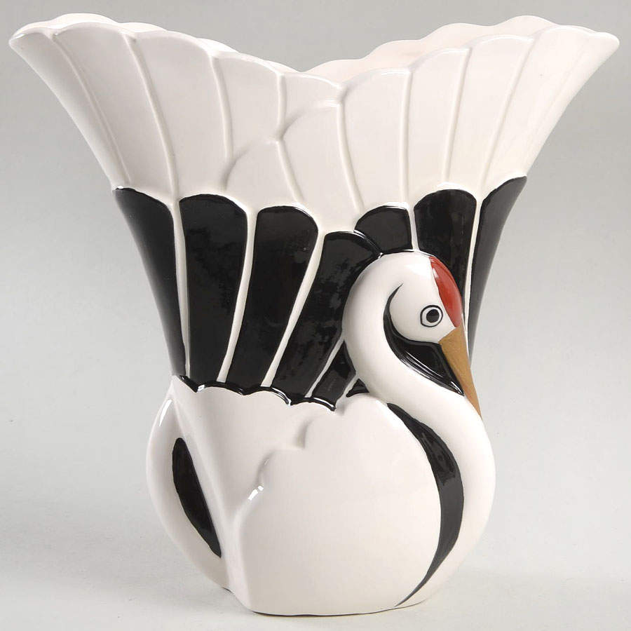 Imperial Crane 7" Vase by Fitz & Floyd-1